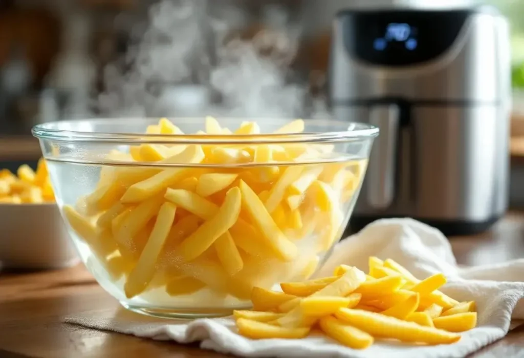 Attention à cette erreur : depuis que je fais ça, mes frites Airfryer sont 3 fois plus croustillantes (grâce à l’eau chaude)