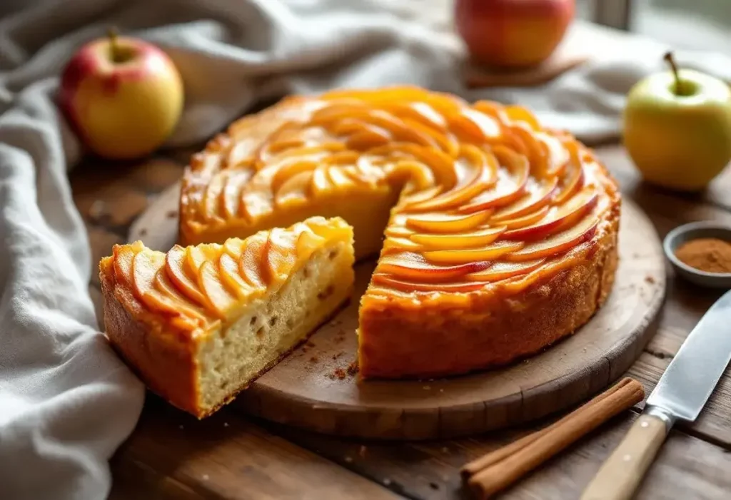 Le gâteau aux pommes de Julie Andrieu : la recette simple et incroyable que vous allez refaire tout l’hiver