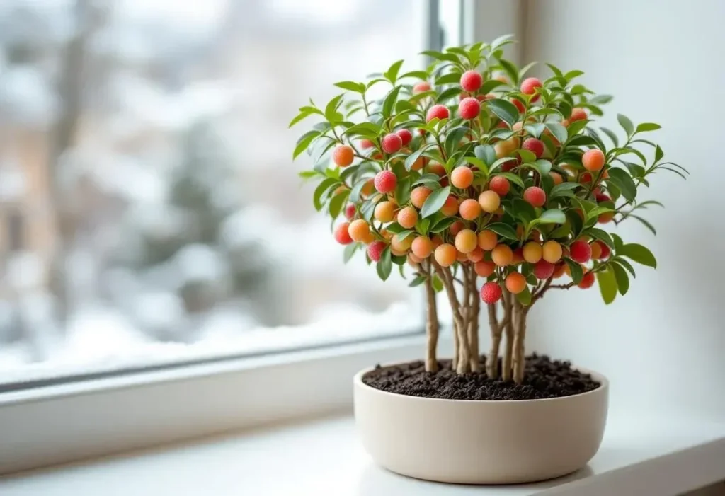 Ce fruit des fêtes se change en mini forêt rose en 1 mois si vous gardez ses noyaux au dessert
