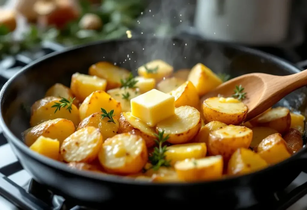 Ajoutez-le aux pommes de terre pendant la cuisson, elles seront vraiment délicieuses, parfumées et ultra moelleuses