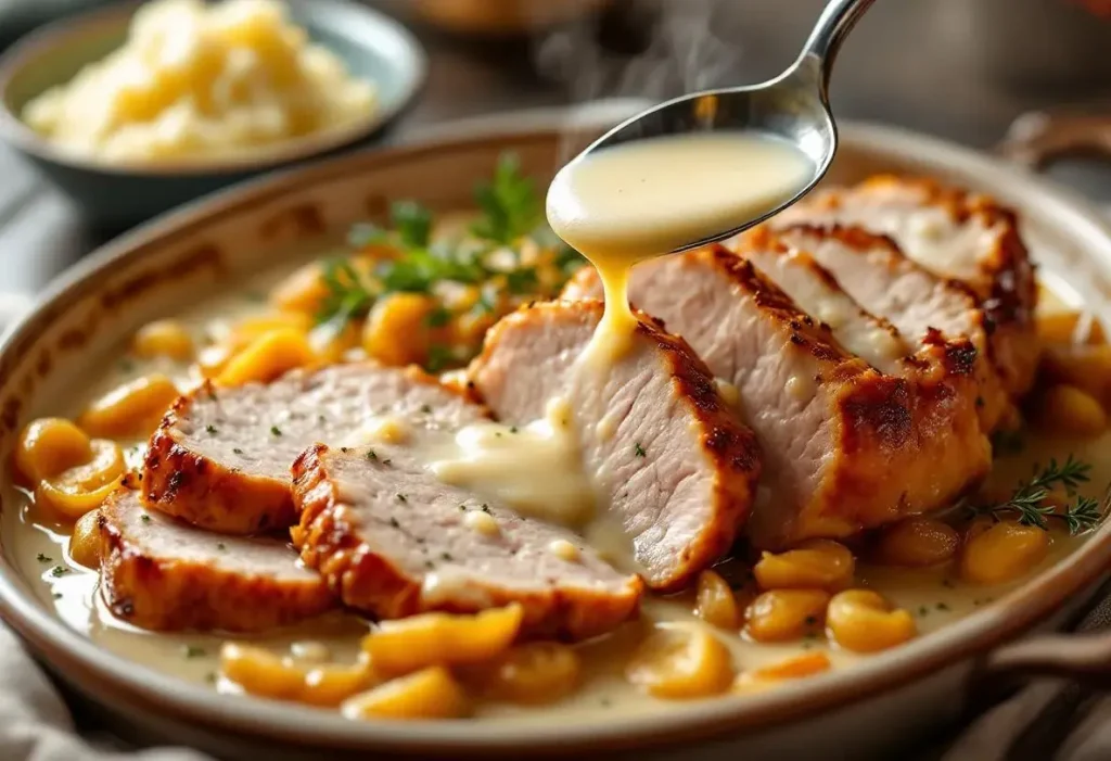 Ce rôti de porc cuit au lait est si fondant qu’on le savoure à la cuillère