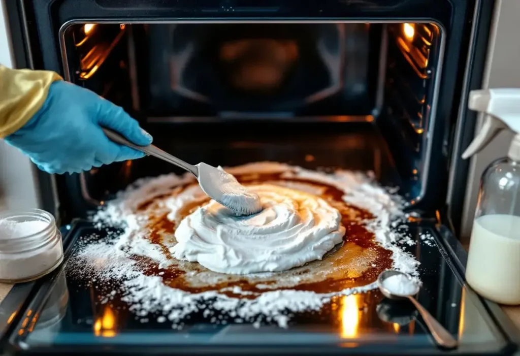 Four très sale : évitez les produits toxiques, cette pâte blanche agit la nuit sans frotter