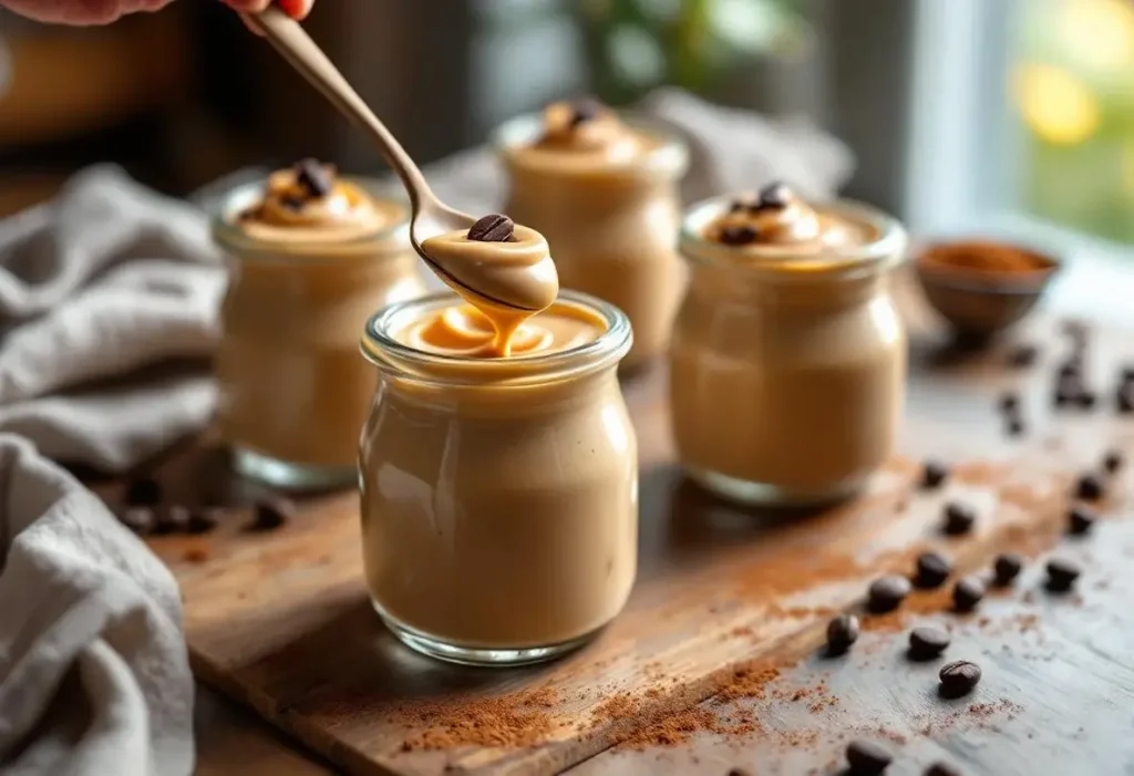 J’ai remplacé les flans et mousses du commerce par cette crème dessert au café maison : onctueuse, sans œufs et très facile à faire !