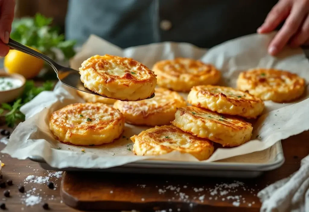 « Je les prépare en 10 minutes chrono pour toute la famille » : mes galettes de pommes de terre crousti-dorées et fondantes au four, bien plus légères que des frites
