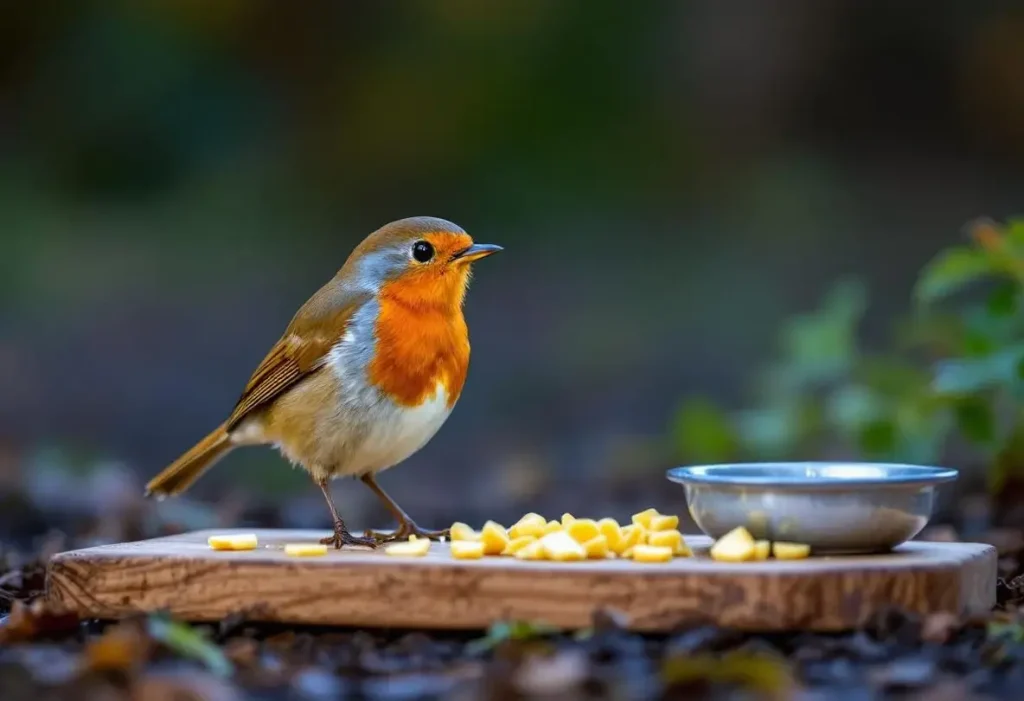 Rouges-gorges au jardin : ce soir, sortez dehors cet aliment de base à 3 centimes, que presque tous les jardiniers oublient