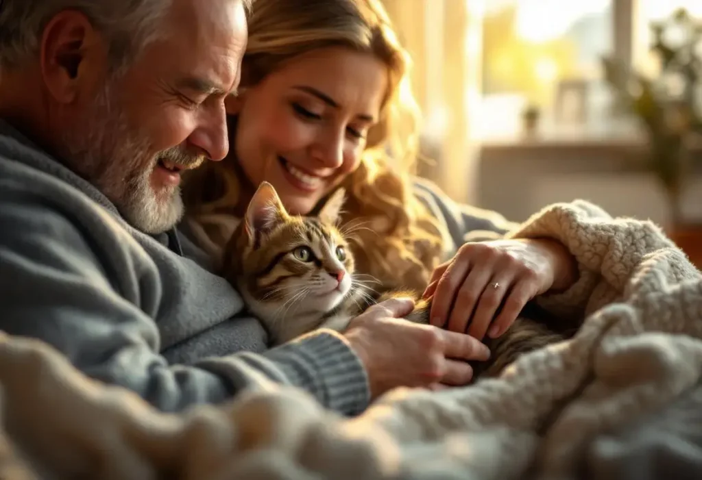 Un couple endeuillé accueille provisoirement une chatte en détresse, mais comprend vite qu'il ne pourra plus jamais imaginer la vie sans elle